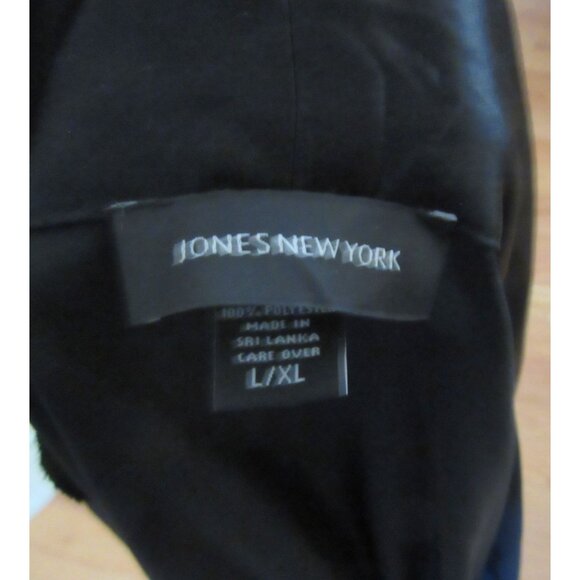 NWT, Jones New York Black Robe With Lace Trim L/XL - Picture 5 of 5